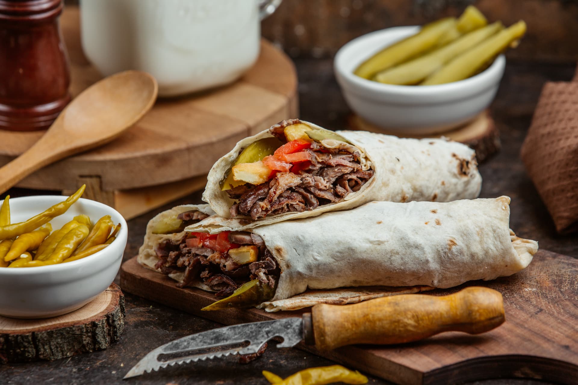 Frissen készített dürüm kebab Kebab Station módra
